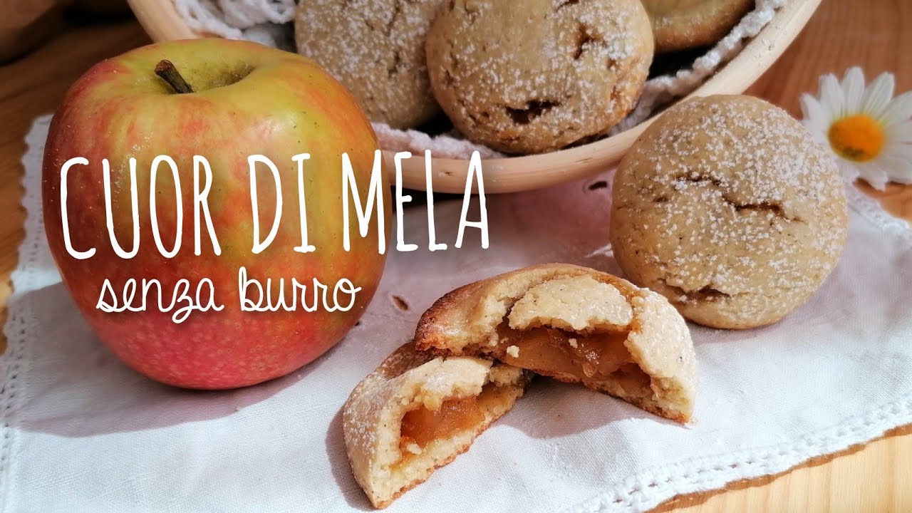 BISCOTTI CUOR DI MELA senza burro, con esubero di lievito madre