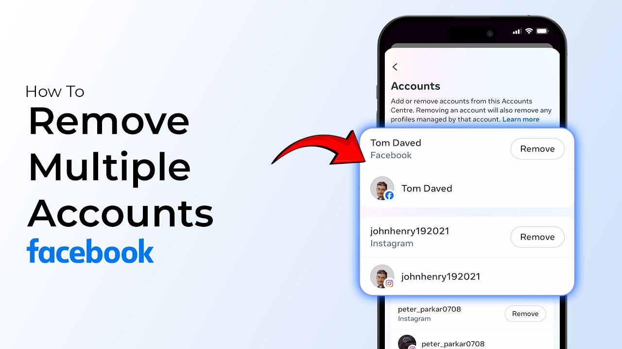 How To Remove Multiple Accounts On Facebook?