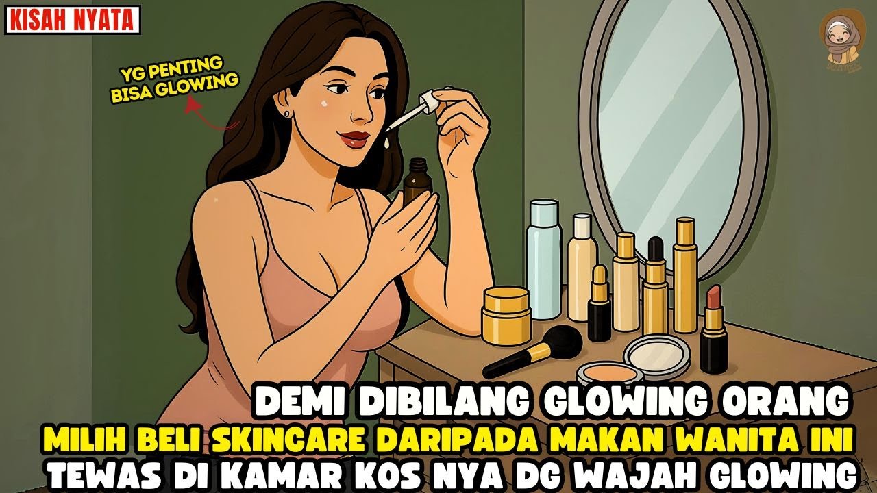 DEMI TAMPIL GLOWING MILIH SKINCARE DARIPADA MAKAN DTEMUKAN TEWAS DG WAJAH GLOWING II SINETRON AZAB