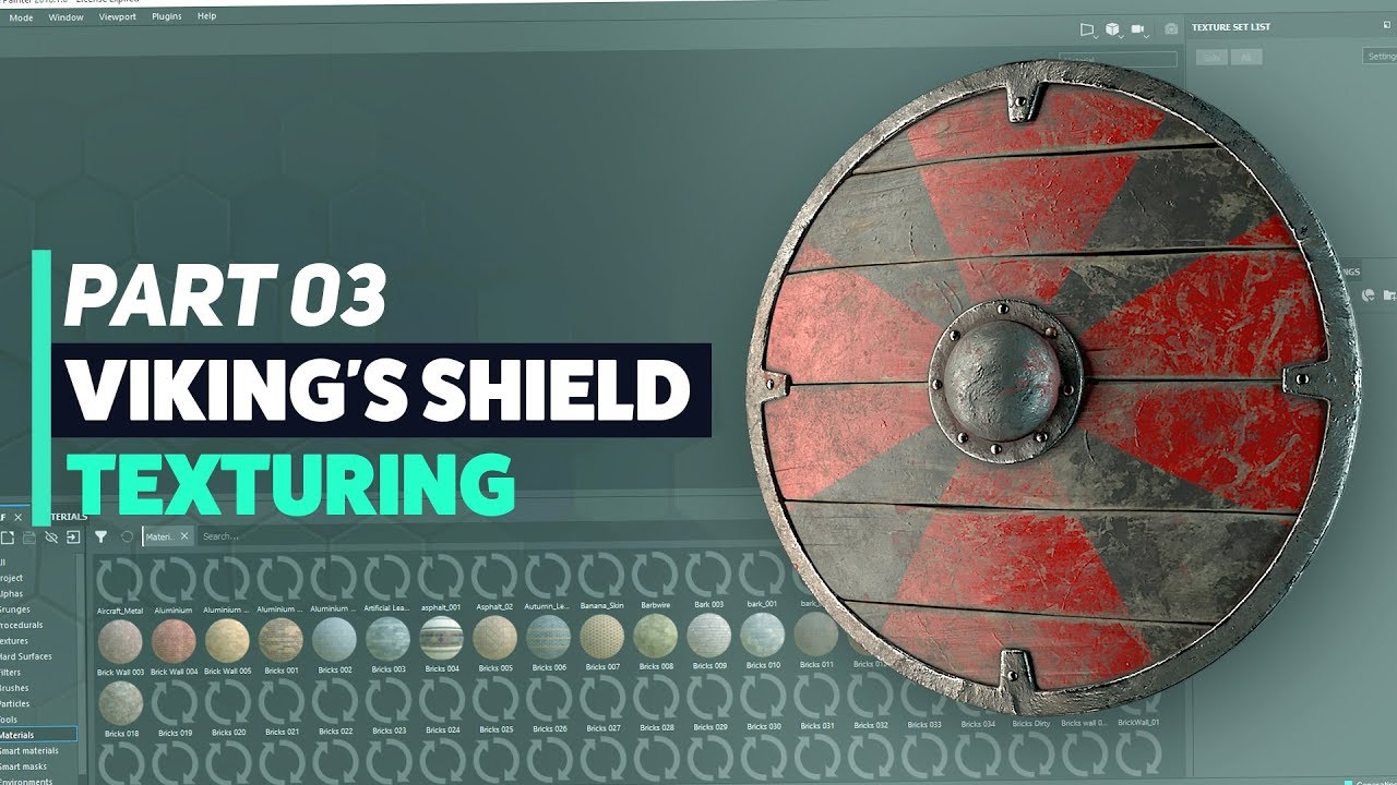Viking Shield: Part 3 - Texturing in Substance Painter