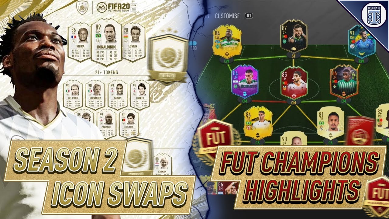 ALL SEASON 2 ICON SWAPS COMPLETED (24/24) + FUTCHAMPS HIGHLIGHTS - FIFA 20 ULTIMATE TEAM