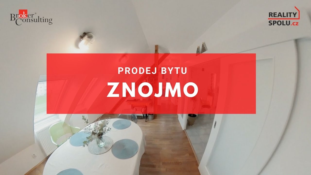 K PRODEJI - Podkrovn&iacute; byt 3+1 ZNOJMO