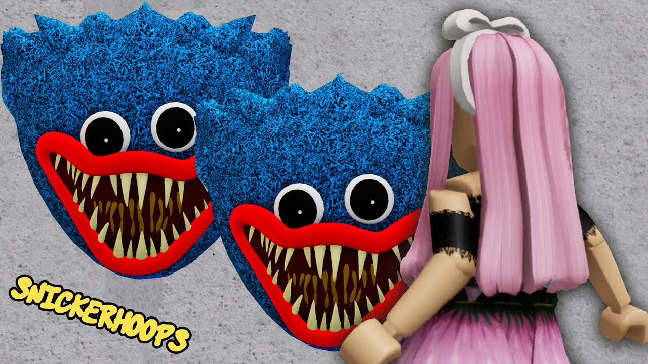 Snickerhoops is CHASED by HUGGY WUGGY HEADS from POPPY PLAYTIME | Roblox Games to Play