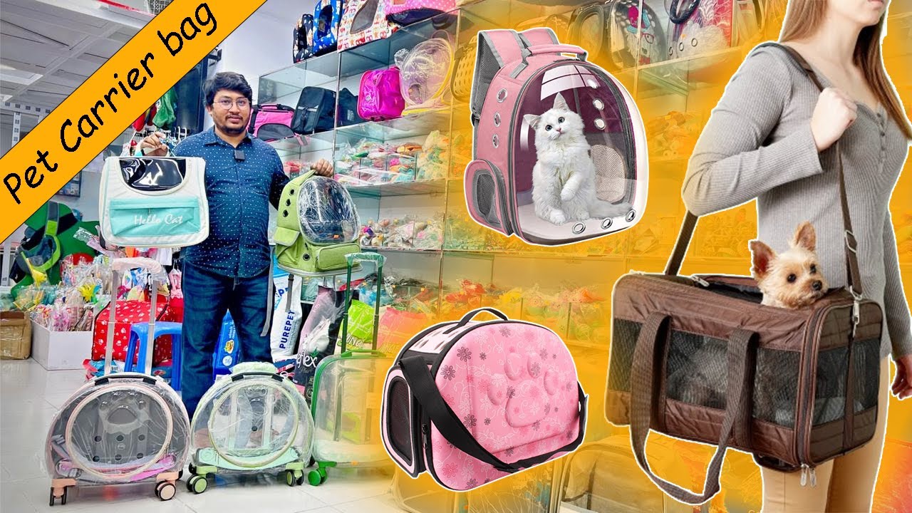 বিড়াল ও কুকুরের ক্যারিয়ার ব্যাগ কালেকশন  ||   Best Pet Carrier Bag Price in BD #petcarrier #catbag