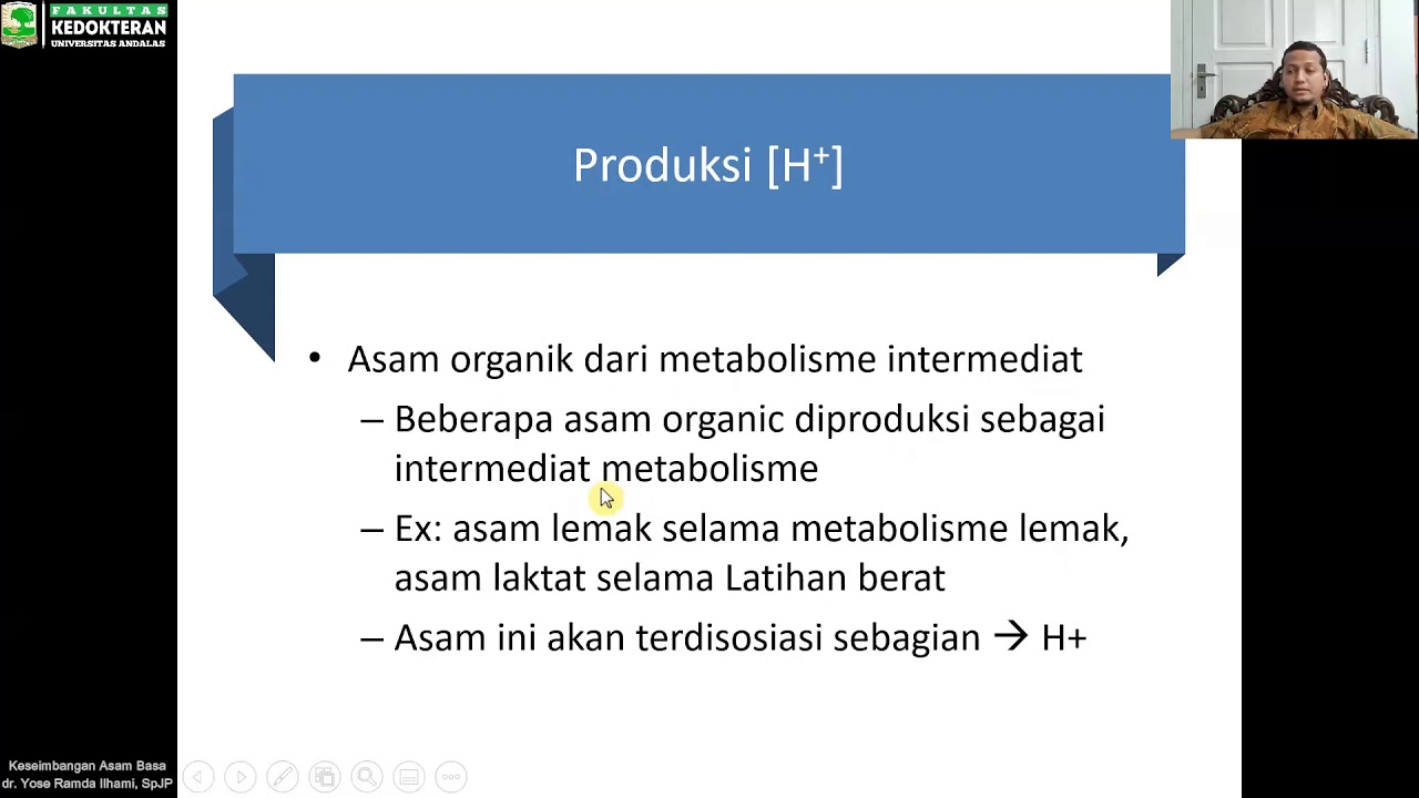 Kuliah Keseimbangan Asam Basa - dr. Yose Ramda Ilhami, Sp.JP