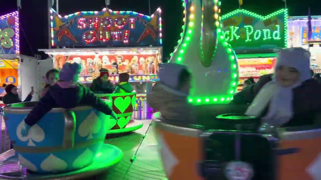 Winter Lights 2025 - Nolan and Aaron ride, Bull Run Park, Centerville, VA