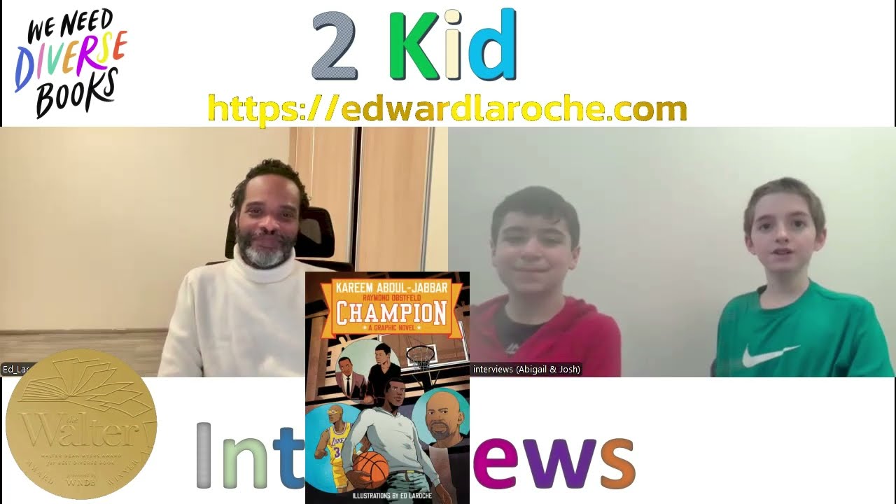 📚Interview with Walter Dean Myers Award Winner Ed Laroche, Illustrator for the Book 