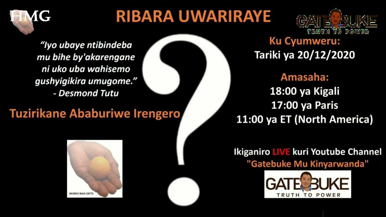 RIBARA UWARIRAYE - Tuzirikane Ababuriwe Irengero