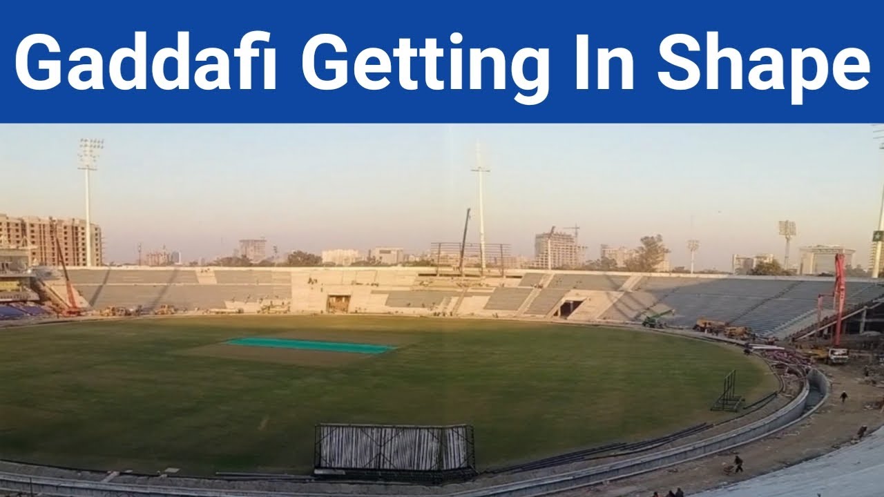 Gaddafi Stadium Lahore Getting In Shape After Renovation | Epoxy Paint Almost Done