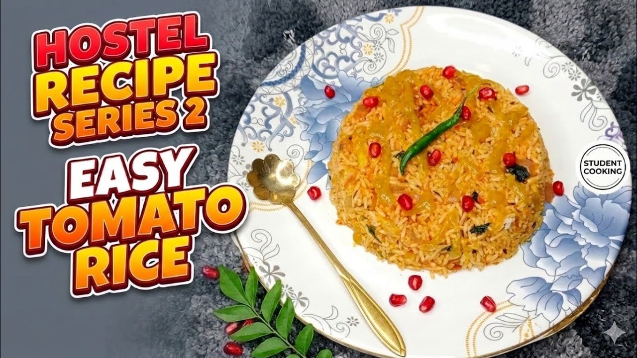 Hostel Recipe Series #2: Quick & Spicy Tomato Rice 🍅🍚 | Student Special