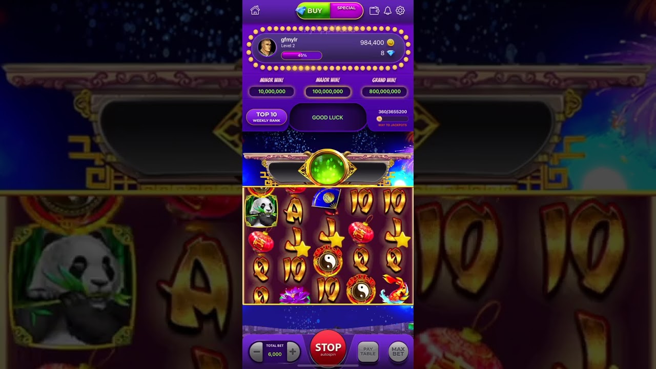 Panda Temple Slots Gameplay 60fps
