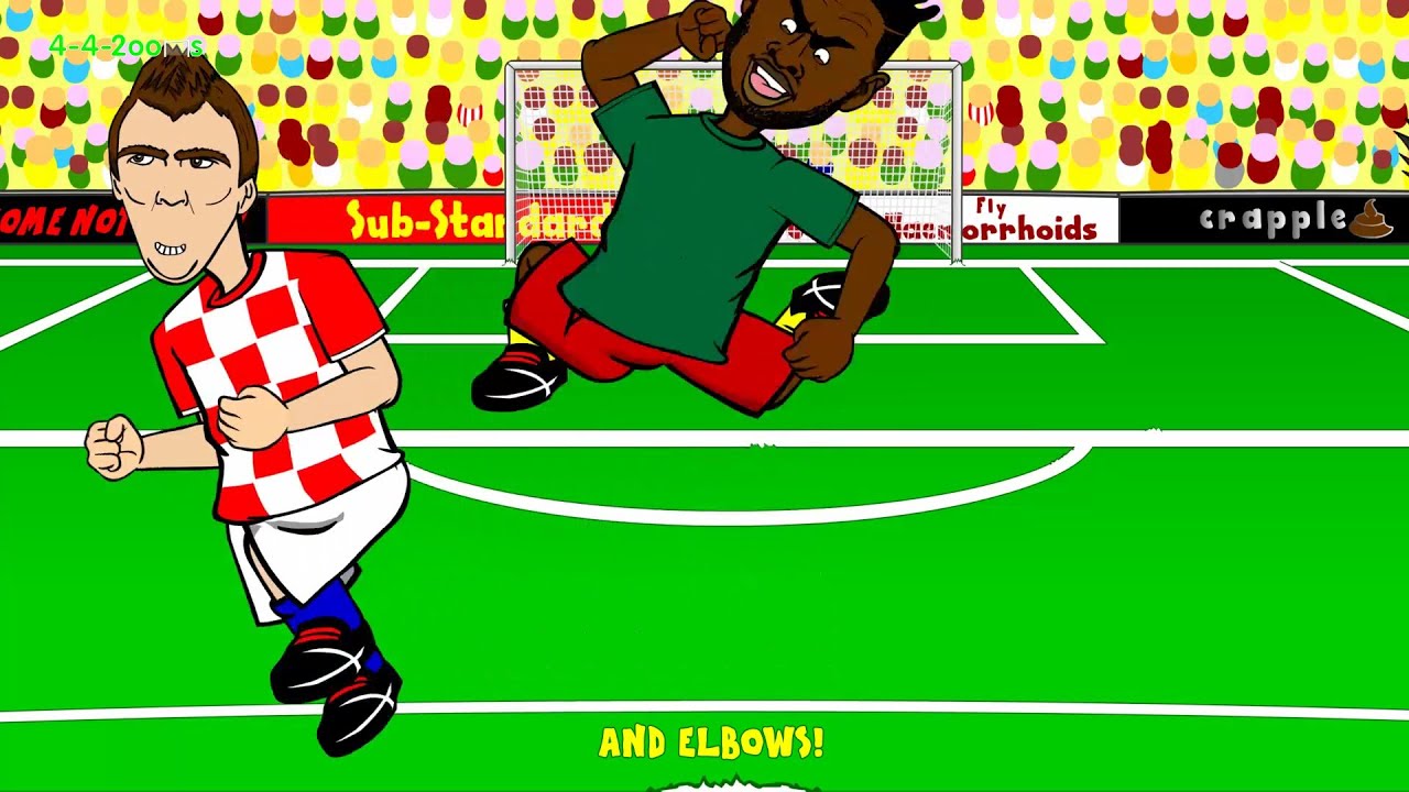 🇧🇷ALEX SONG'S ELBOW Cameroon vs Croatia 0-4🇧🇷 by 442oons (World Cup Cartoon 18.6.14)