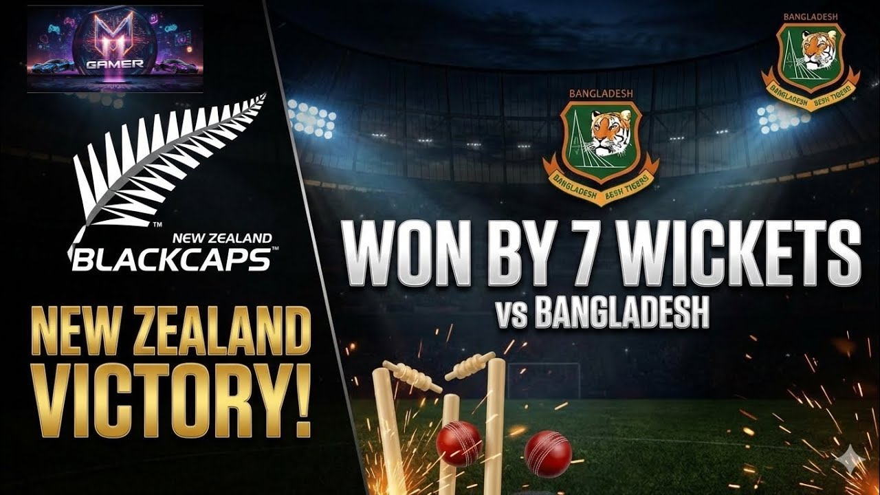 New Zealand CRUSH Bangladesh by 7 Wickets! 🇳🇿 vs 🇧🇩 | game play 