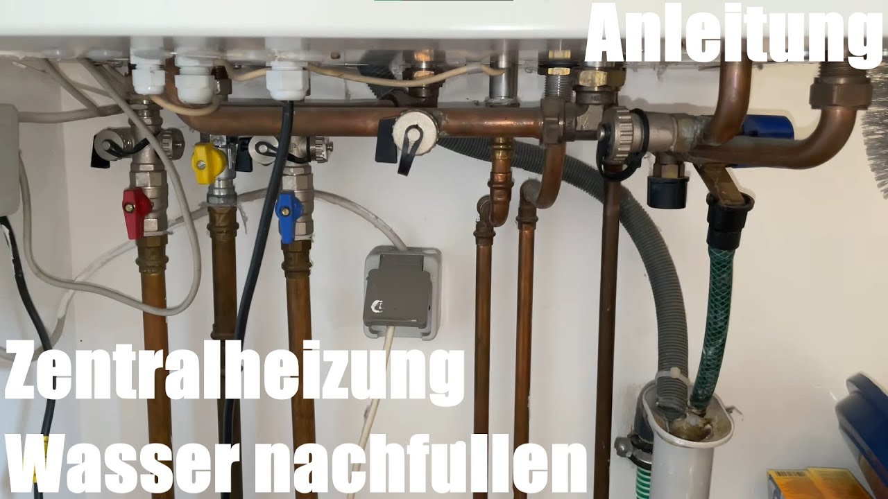 Zentralheizung Wasser nachfüllen Gastherme Systemdruck erhöhen - Brötje Brennwert-Heizkessel WGB-K