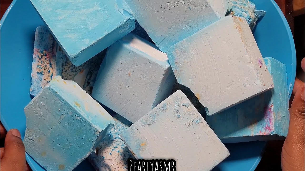 BABY BLUE GYM CHALK ASMR