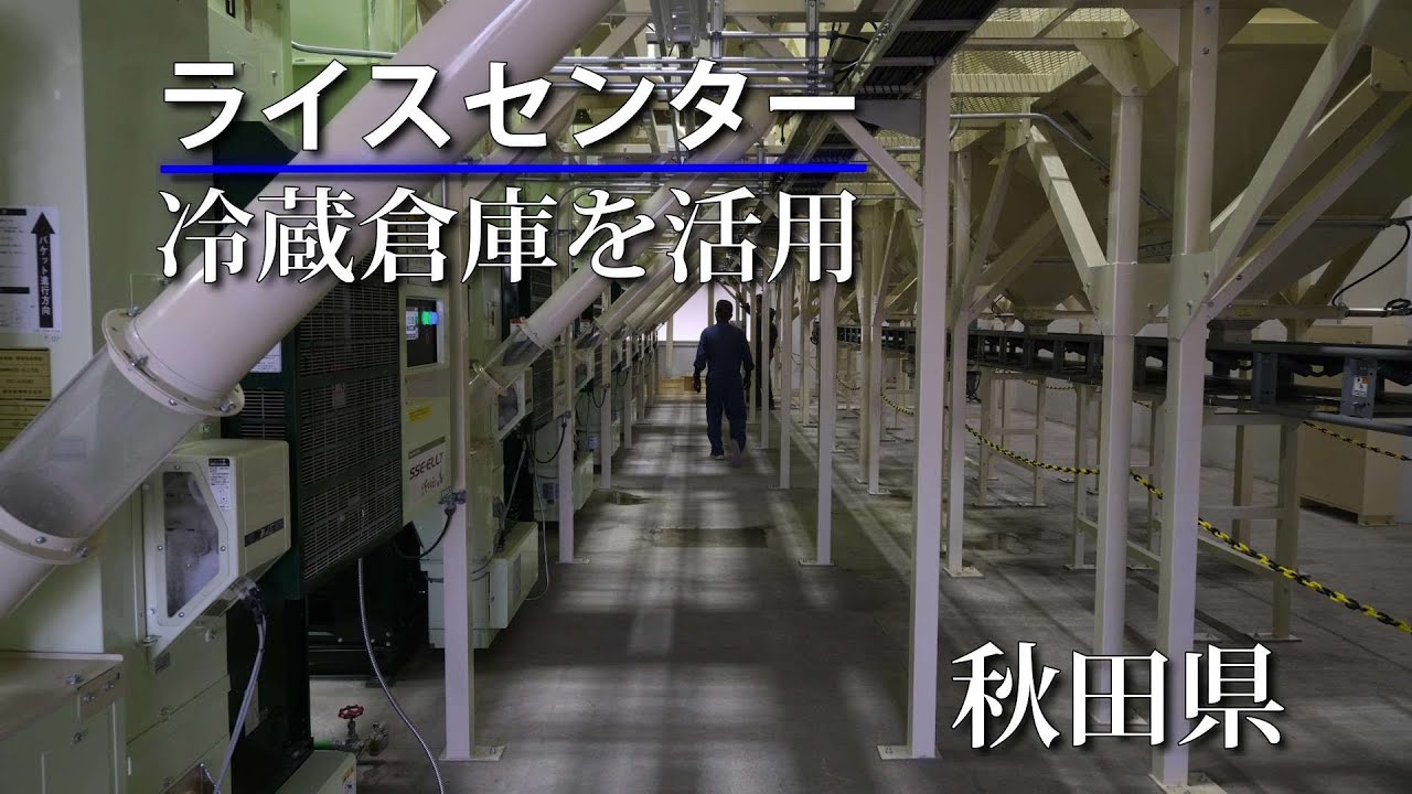静岡製機ライスセンター　低温倉庫を利用。街中で150haを処理する乾燥調製施設をつくる