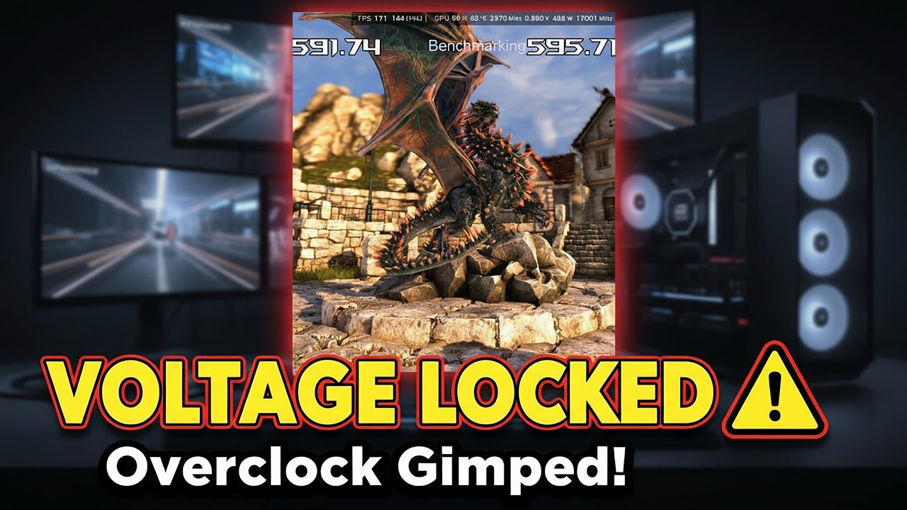 NVIDIA Driver 595.71 Voltage Lock! Overclock Gimp!