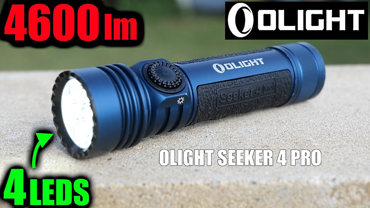 Olight Seeker 4 pro une lampe avec 4 LEDS !!! 4600lm 260m lithium 21700 IPX8 OFAN DAY 2023