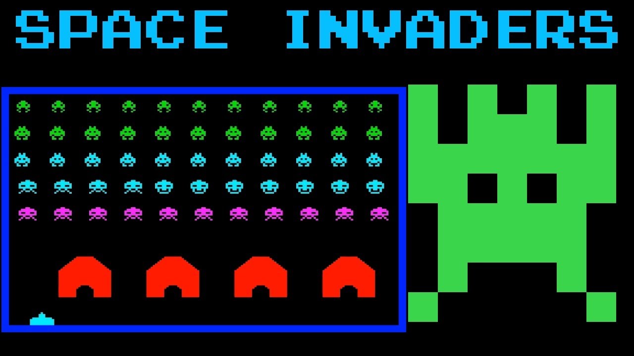 Space Invaders (FC · Famicom) video game port | 22-round session for 1 Player 🎮
