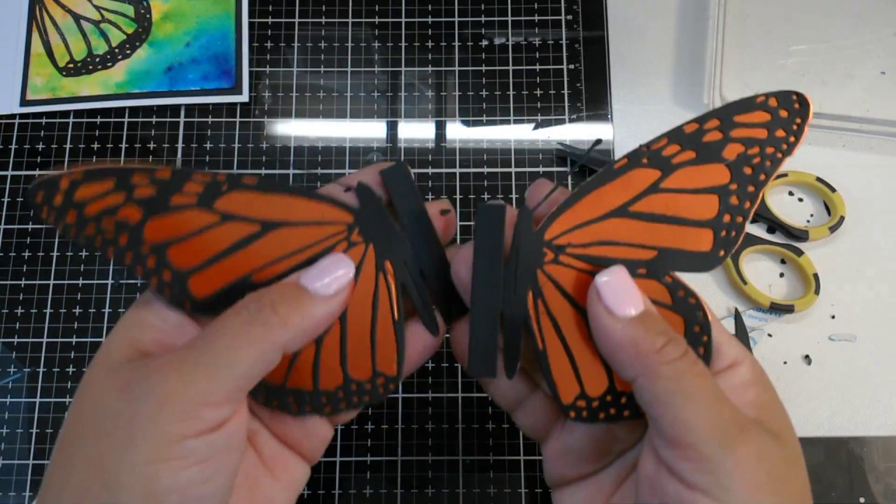 3D pop up butterfly card die by The Ton