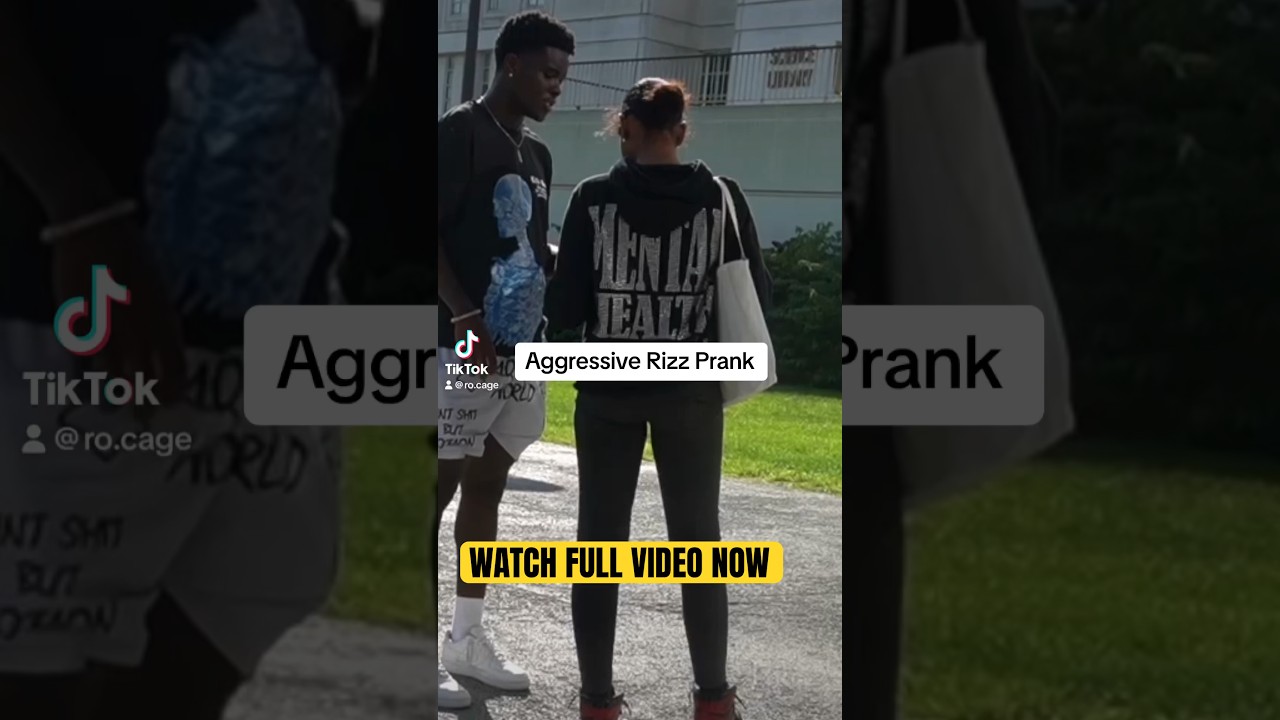 AGGRESSIVE RIZZ PRANK😳 #funny #trending #shorts