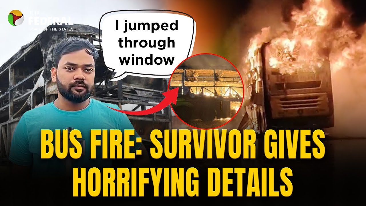 Kurnool bus fire: Survivors narrate night of horror on highway | The Federal
