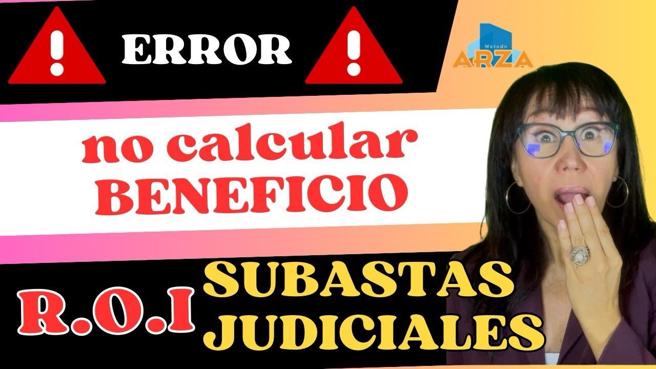 Aprende a Calcular el BENEFICIO Inversión subastas viviendas antes de participar y evita PERDIDAS
