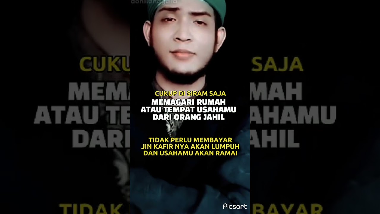 AMALAN MEMAGARI RUMAH DAN TEMPAT USAHA DARI ORANG YANG JAHIL