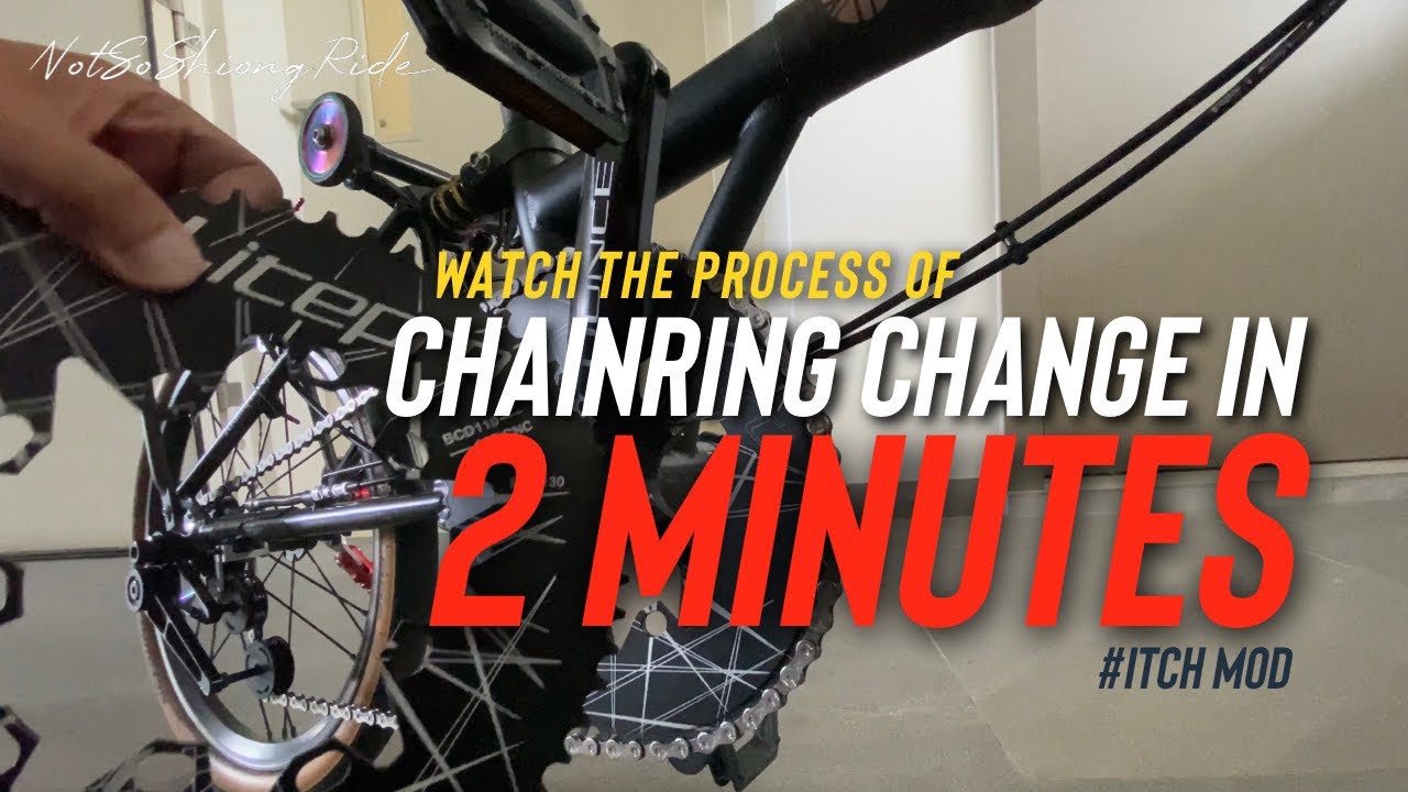 Here's how to change your Bicycle Chain Ring + Hub ASMR | From Litepro Oval Chainring 56T to 58T