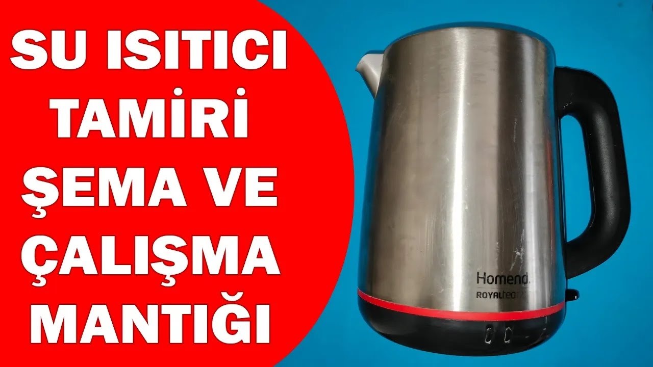 Homend su ısıtıcı çaycı kettle tamir aşamaları ve çalışma mantığı. Evde kettle tamiri.