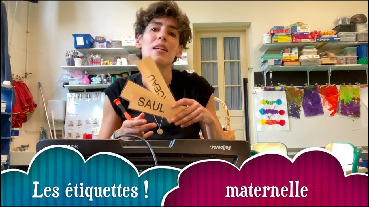 Les étiquettes. Les débuts en maternelle. Organiser sa classe. Faciliter la vie des élèves.