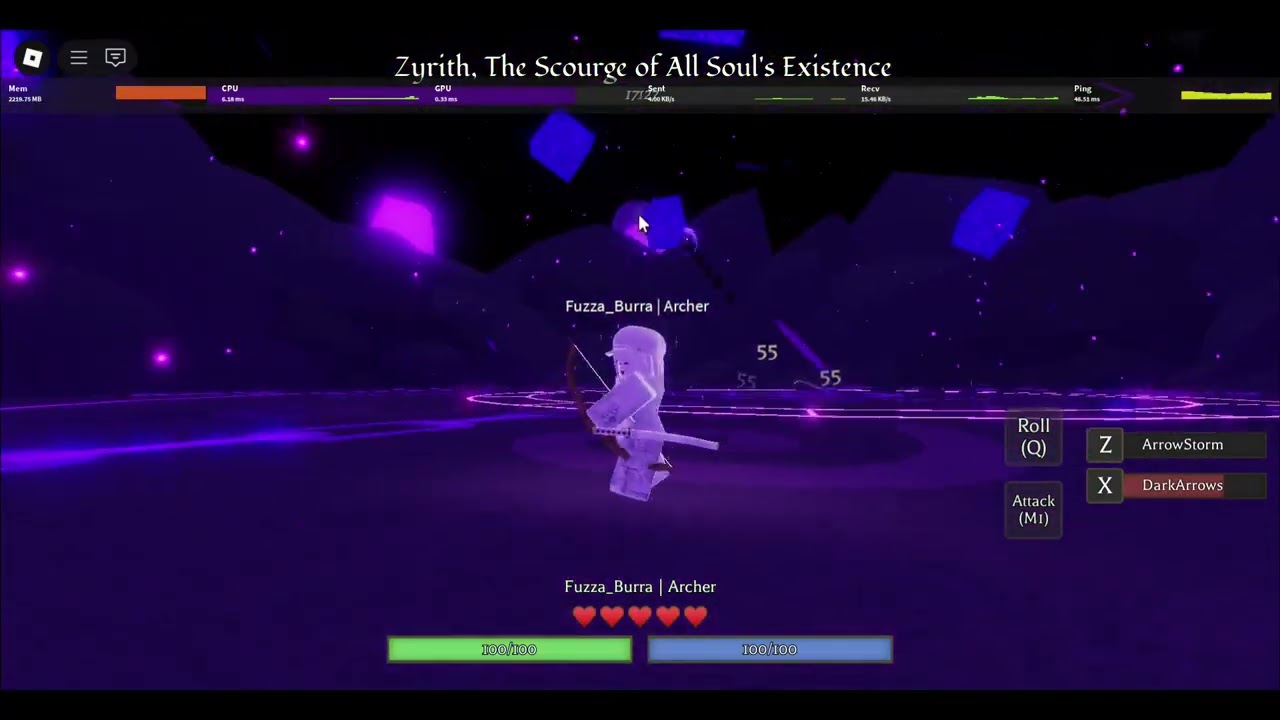 SBF Zyrith the Final Boss Solo + in game credits (Archer)