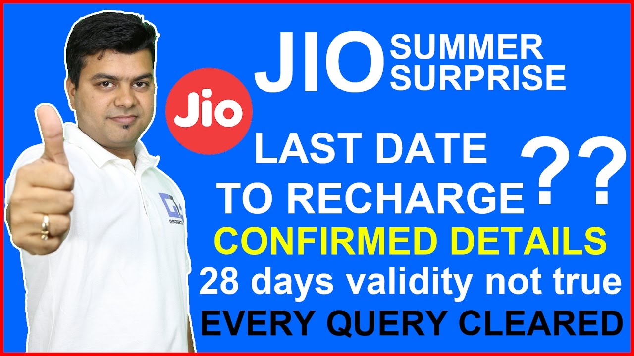 JIO Summer Offer Not Ended, Last Date, 28 Days Validity Not True, JIO Summer Surprise Offer Check
