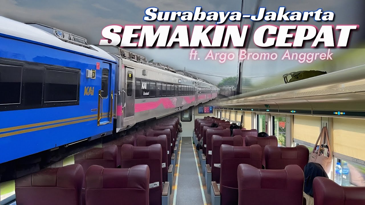 PEMEGANG TAHTA KERETA TERCEPAT DI RUTENYA 🤩 Naik Argo Bromo Anggrek 7 Jam 45 Menit Surabaya-Jakarta