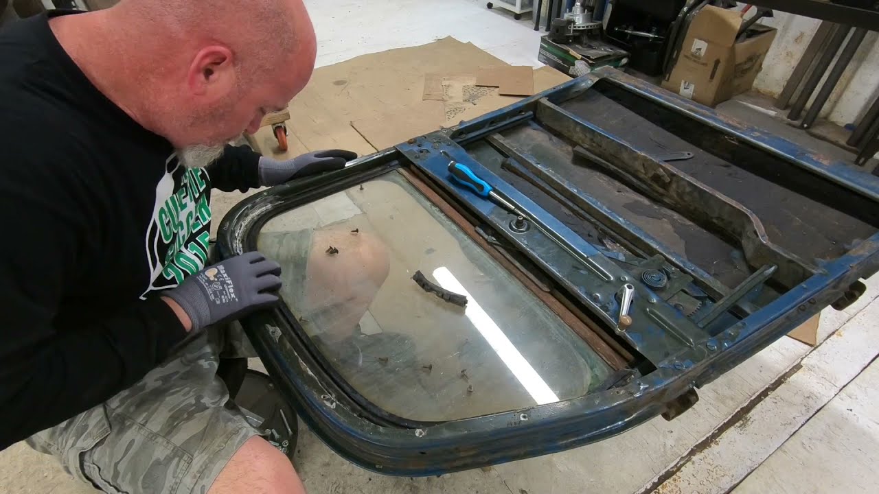 1941 Chevy Truck Restoration, Deconstruct the passenger door