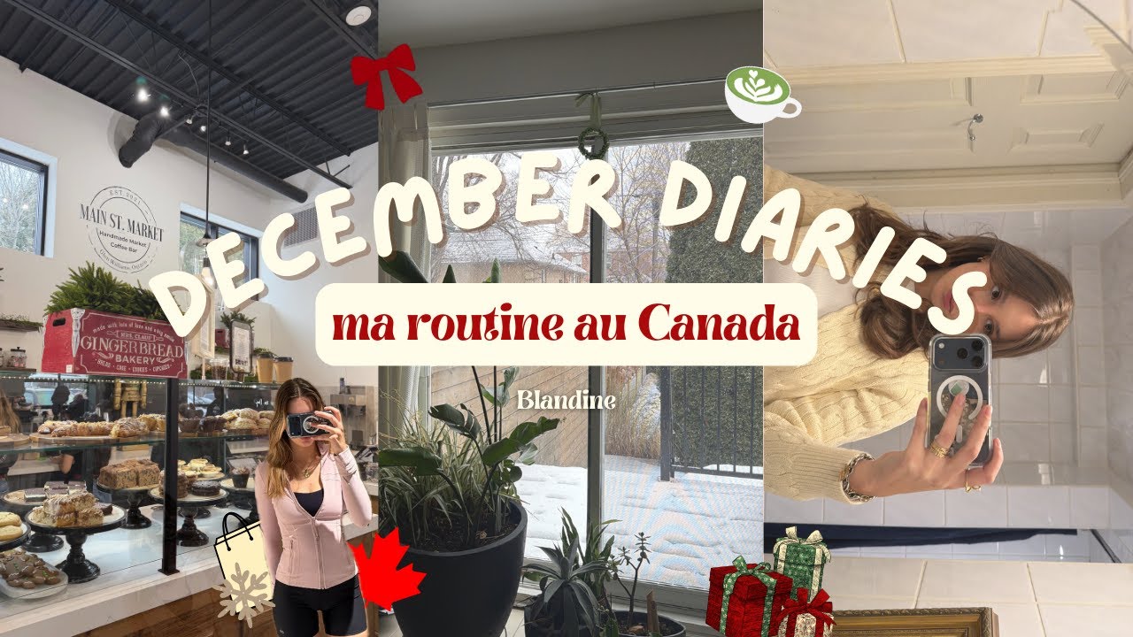 Ma routine de Décembre à Toronto ( school, pilate, salle, shopping...)