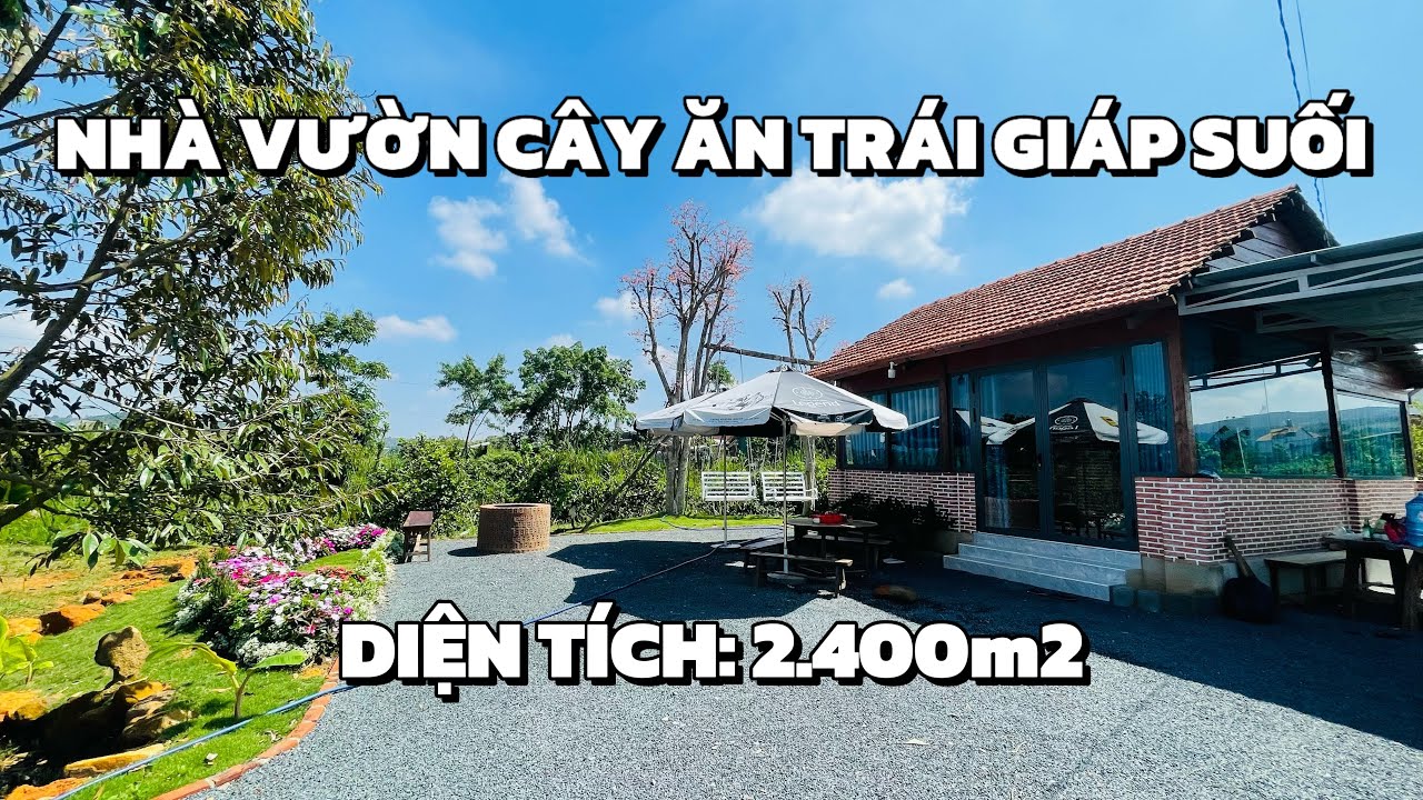 (ĐÃ BÁN) Nhà vườn đủ loại trái cây giáp suối tuyệt đẹp tại Bảo Lộc | Đất Bảo Lộc