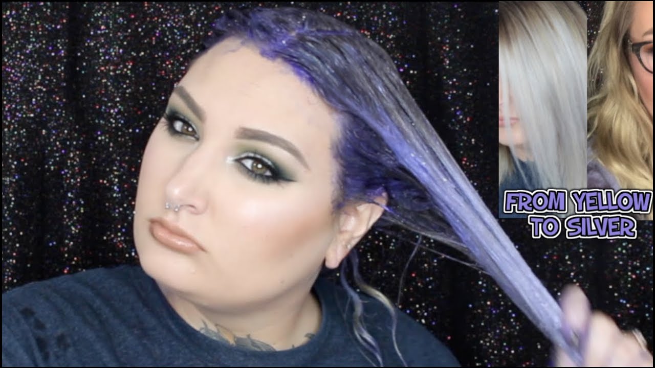 TONING MY HAIR WITH PURPLE SHAMPOO!