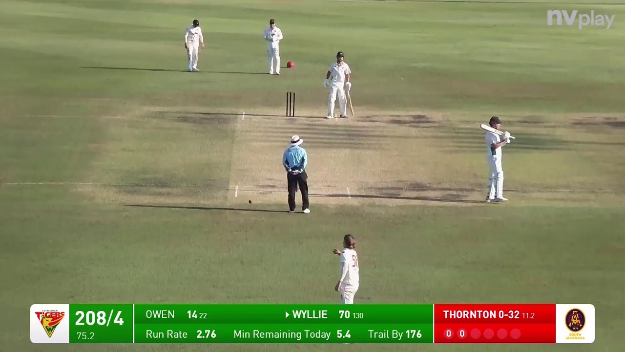 South Australia v Tasmania |Top End Four-Day Match | Day 2