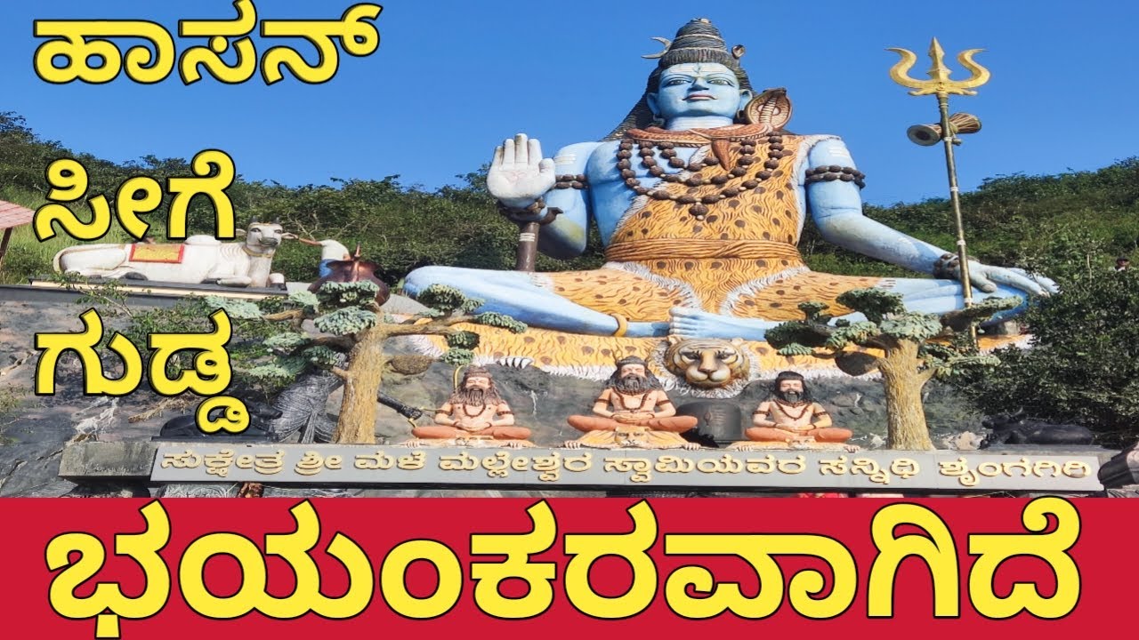 ಹಾಸನ್ ಸೀಗೆ ಗುಡ್ಡ  ಭಯಂಕರವಾಗಿದೆ! 😲😲#behappywith puneeth #hassan #shivalaya #seegegudda #turist