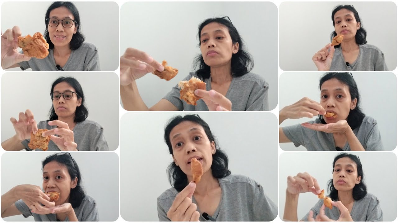 Makan tahu isi dan pisang molen