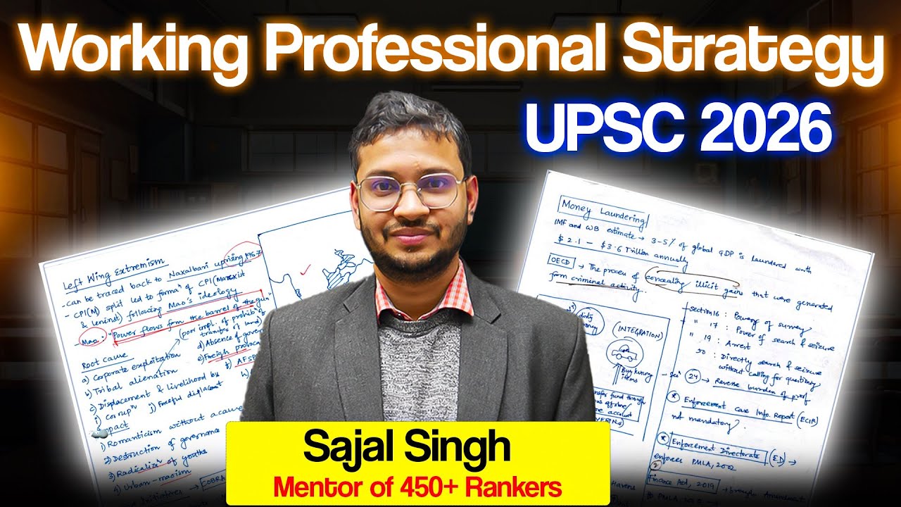 [Working Professional Strategy] Getting Single Digit Rank in UPSC with 5 Hours/Day | UPSC 2026/27