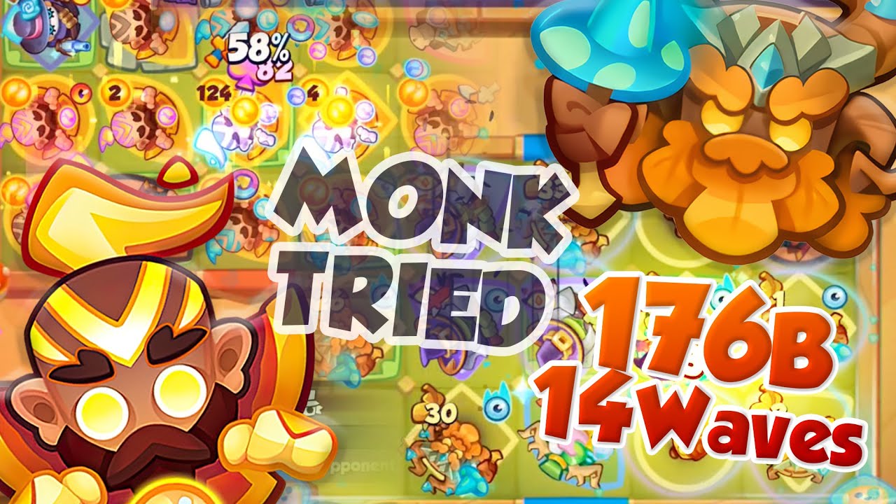 MONK Tried but TREANT is STRONG - 14 Waves 176.2B - Rush Royale