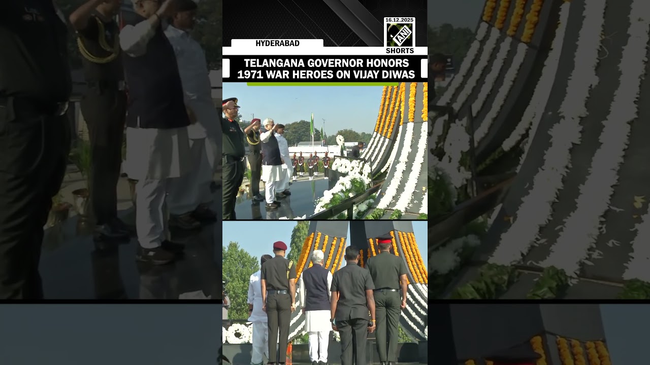 Telangana Governor Jishnu Dev Varma honors 1971 war heroes on Vijay Diwas, marking 1971 victory