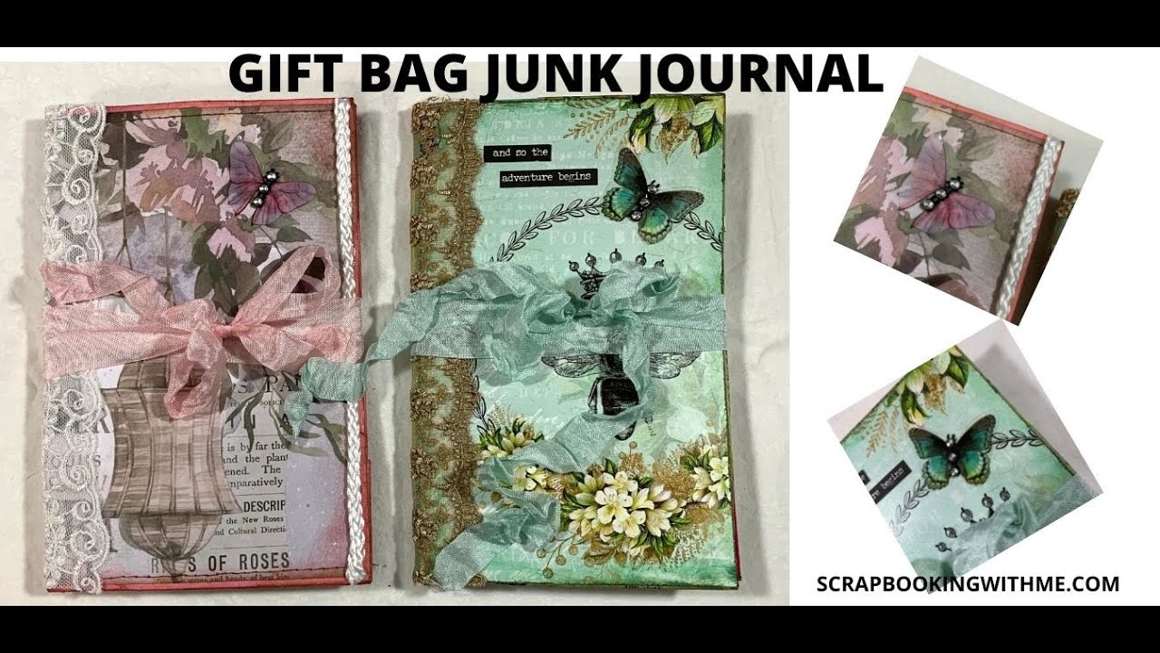 QUICK GIFT BAG JUNK JOURNAL | SCRAP BUSTING | TUTORIAL