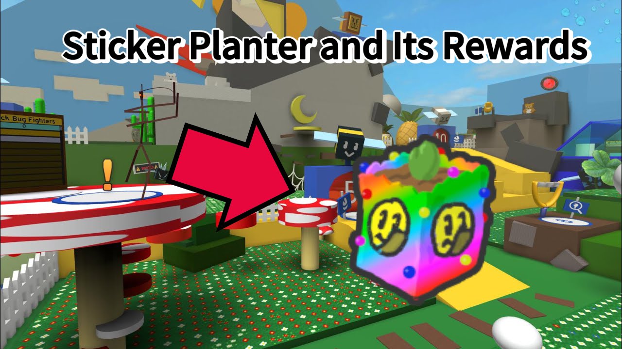 The Sticker Planter and Its Rewards | Bee Swarm Simulator (Sticker Update)