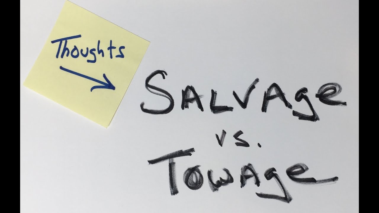 It was just a boat tow!  Maritime salvage vs. towage.