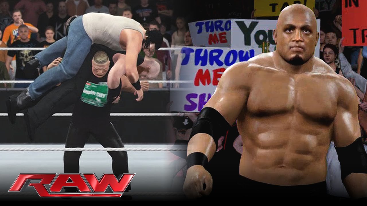 WWE 2K16 - Brock Lesnar Destroys The Wyatts & Bobby Lashley Returns (RAW Story)