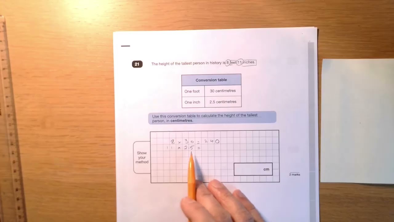 2023 Key Stage 2 Mathematics Paper 2 Question 21