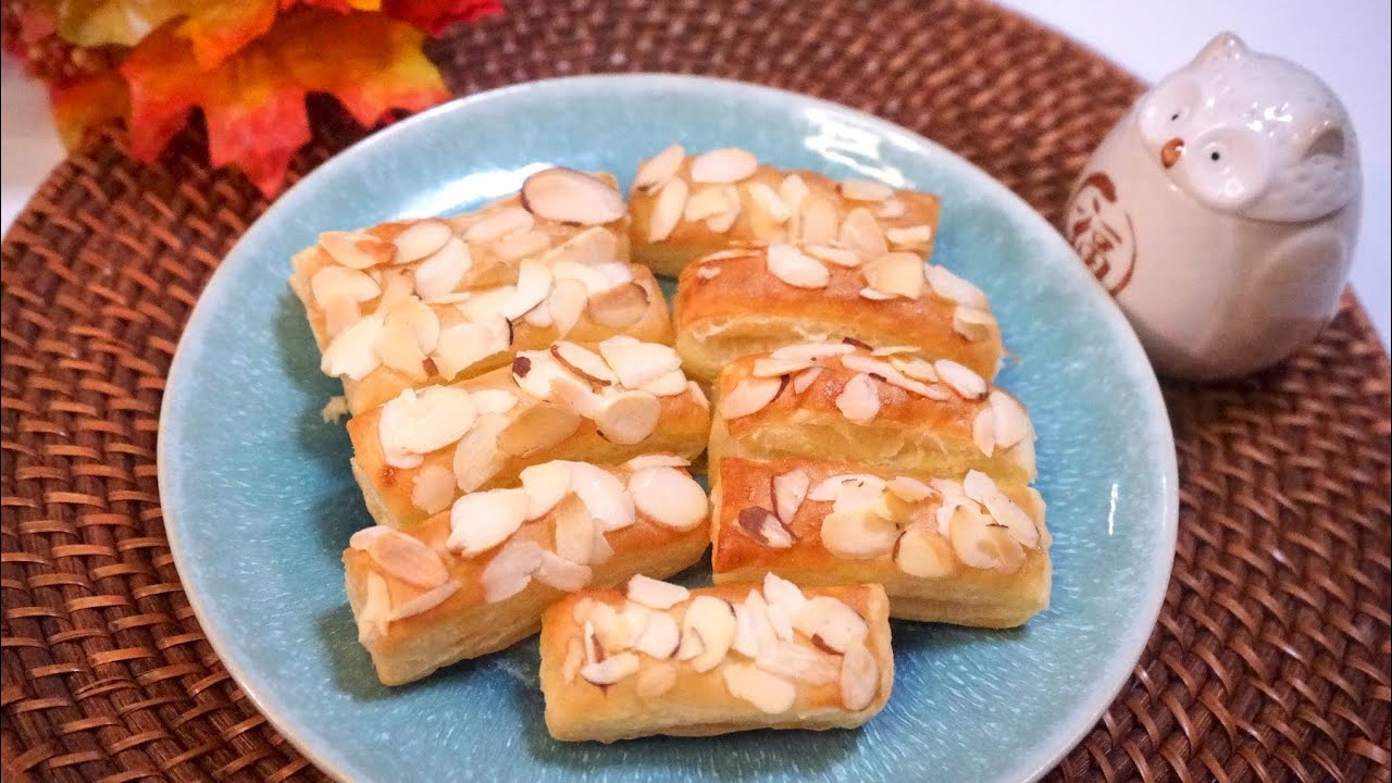 How to make Almond Puff Pastry|Super Easy&Crispy Recipe|4 Ingredients|GoodCookingIdeas